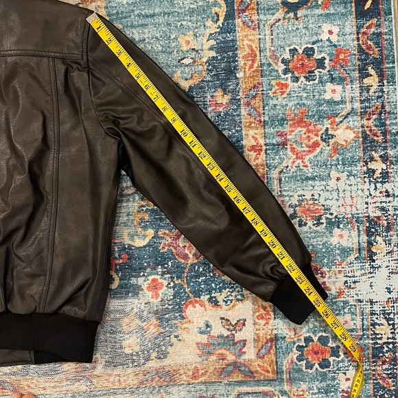 Leather Bomber Jacket - Picture 5 of 7